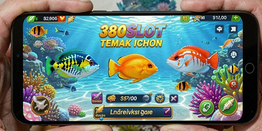 Screenshot gameplay 380SLOT menampilkan perburuan ikan yang mendebarkan.