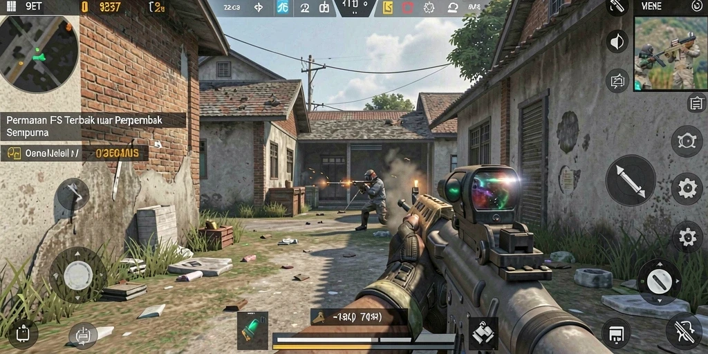 Gameplay mendebarkan di 9ET dengan aksi tembak-tembakan.