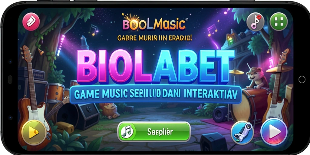 Tampilan gameplay BIOLABET yang interaktif dan penuh warna.