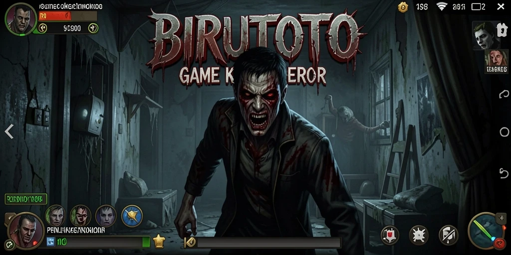 Gameplay BIRUTOTO yang menegangkan dengan elemen horor yang kuat.