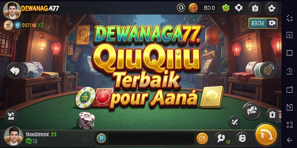 Screenshot gameplay DEWANAGA77 yang penuh aksi QiuQiu.