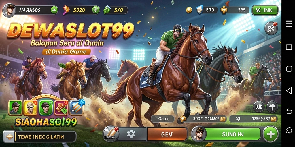 Gameplay seru DEWASLOT99 dengan aksi balapan yang mendebarkan.