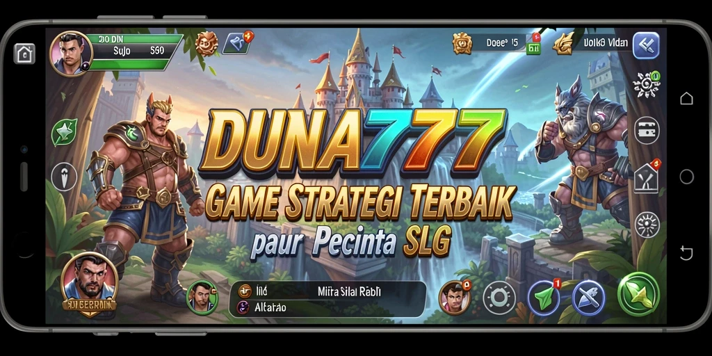 Screenshot gameplay DUNIA777 menampilkan pertempuran strategis yang seru.