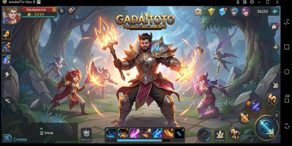 Tampilan menarik dari gameplay GADAITOTO dengan karakter dan pertarungan epik.