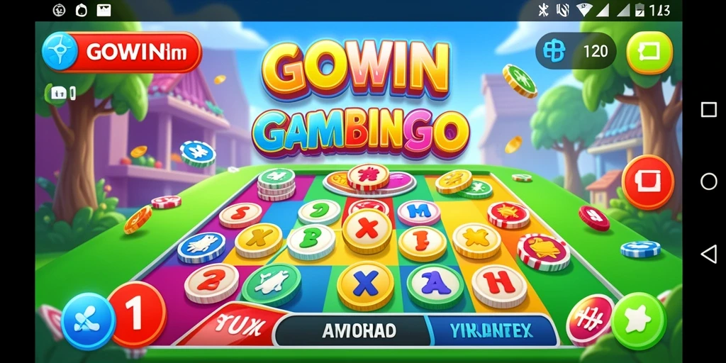 Screenshot GOWIN menampilkan gameplay Bingo yang seru dan interaktif.