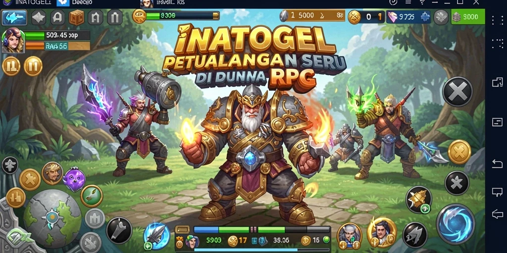 Tampilan gameplay RPG yang mendebarkan di INATOGEL.