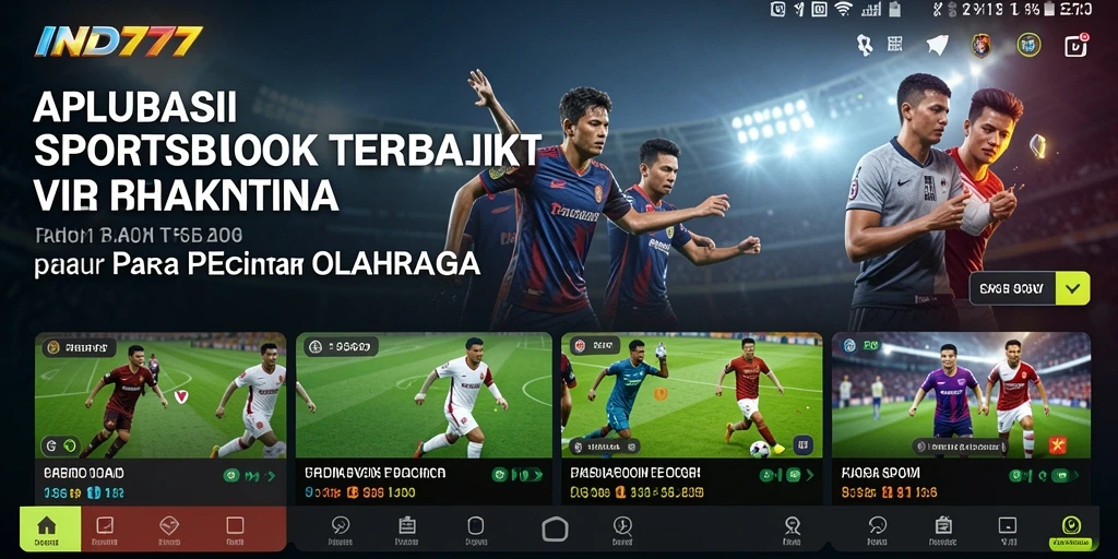 Tampilan gameplay yang menarik dari aplikasi Sportsbook IND777.
