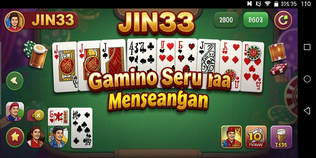 Tampilan gameplay seru dari JIN33 dengan berbagai mode permainan Domino.