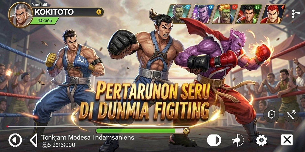 Gameplay KOKITOTO yang penuh aksi dan grafis menawan.