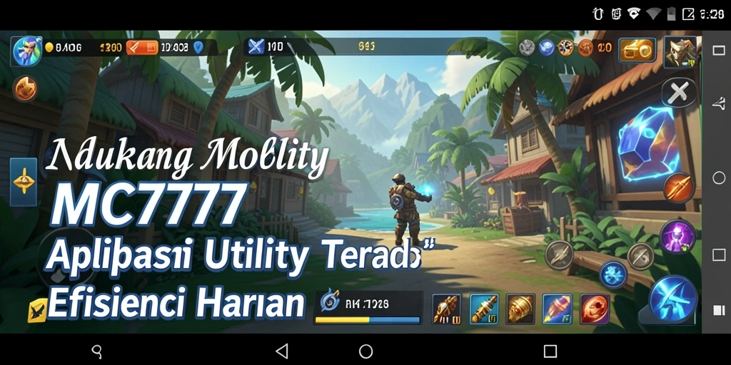 Screenshot utama menampilkan antarmuka MC777 yang sederhana dan mudah digunakan.