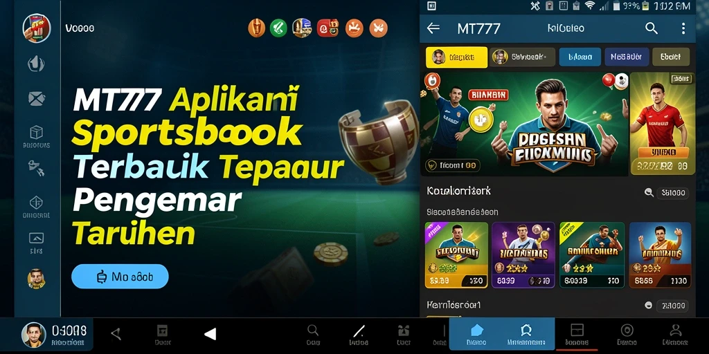 Screenshot gameplay MT777 menampilkan antarmuka Sportsbook yang menarik.