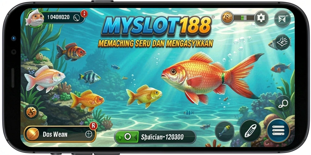 Tampilan gameplay Fishing yang menakjubkan dalam MYSLOT188.