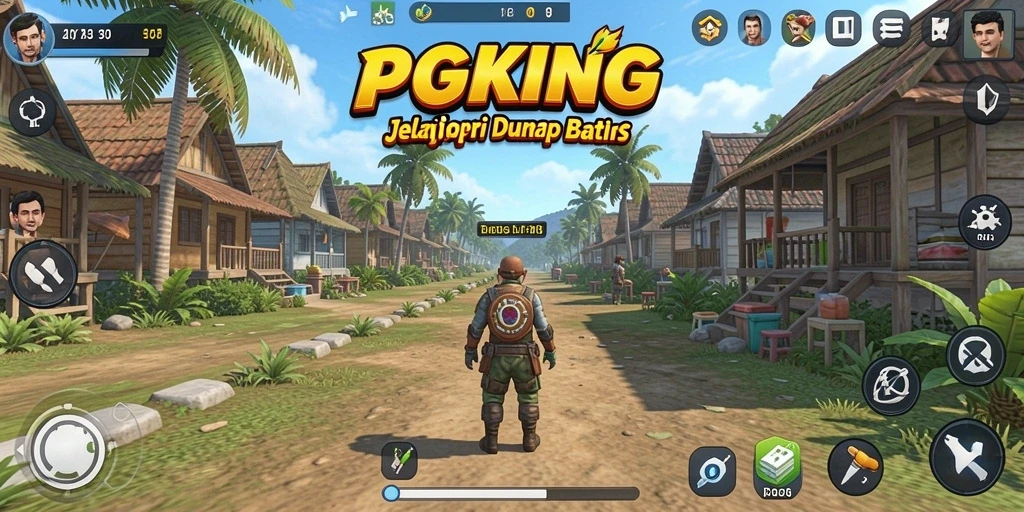 Screenshot gameplay PGKING menunjukkan pengalaman Open World yang mendalam.