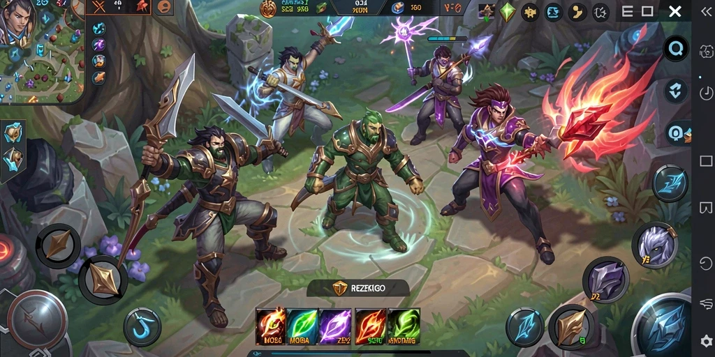 Tampilan gameplay dinamis dan mendebarkan dari REZEKIGO.