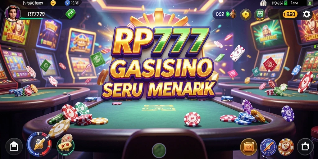 Screenshot RP777 menampilkan gameplay seru permainan Kasino.