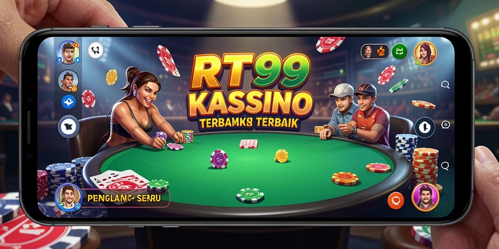 Gameplay seru RT99 dengan berbagai pilihan permainan kasino.