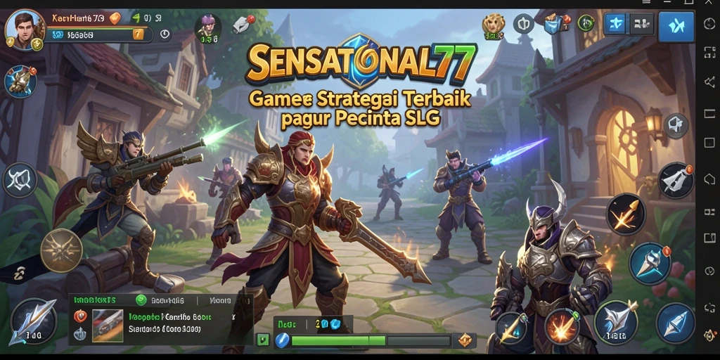 Menggambarkan momen menegangkan dalam pertempuran SLG di SENSATIONAL77.