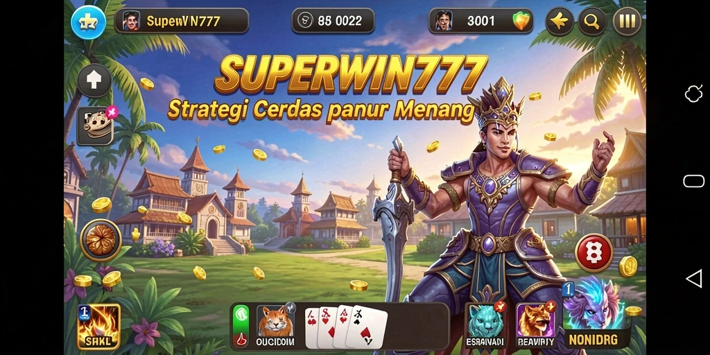 Tampilan gameplay SUPERWIN777 yang penuh aksi dan strategi.