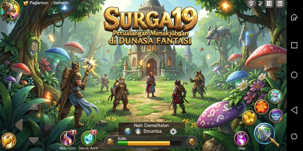 Screenshot SURGA19 menampilkan aksi seru dalam petualangan yang penuh tantangan.