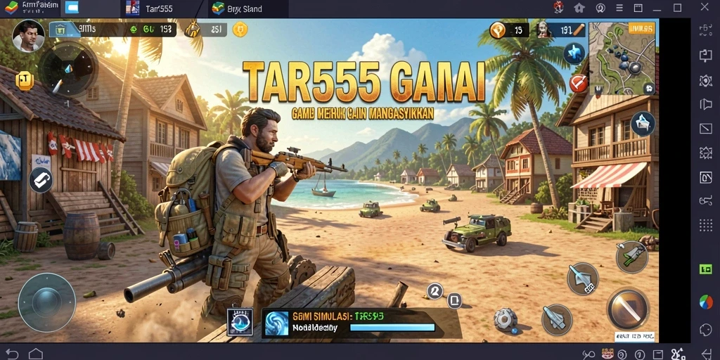 Screenshot gameplay TAR555 yang menunjukkan pengalaman simulasi mendalam.