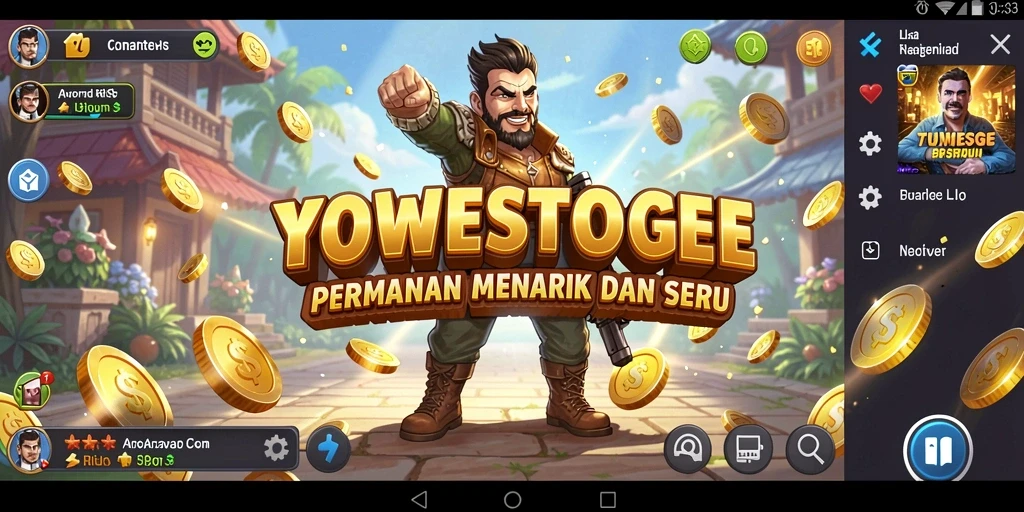 Tampilan gameplay seru dan menantang dari YOWESTOGEL.